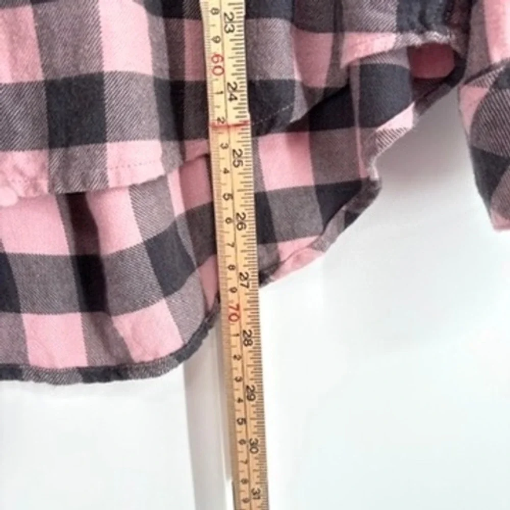 Rails‎ Milo Button Down Shirt Pink Charcoal Bubblegum Buffalo Check Plaid Size S